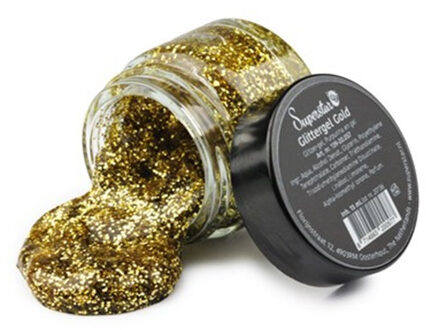 Superstar Glittergel - goud - 15 ml - voor lichaam/gezicht en haar - festival - verkleedaccessoires Goudkleurig