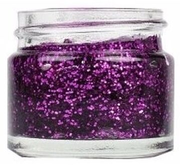 Superstar Glittergel voor lichaam/gezicht en haar - paars - 15 ml