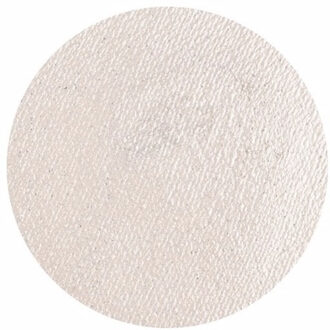 Superstar grimeer schmink - zilverwit glitter - 16 gram - carnaval/verkleed thema