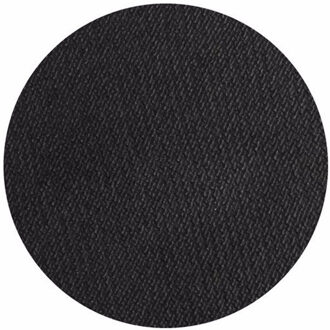 Superstar grimeer schmink - zwart - 16 gram - carnaval/verkleed thema - kinderen/volwassenen - Schmink