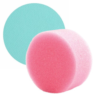 Superstar schmink kleur lichtgroen - 16 gram - met rond grimeer sponsje - Schminken - alle leeftijde