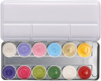 Superstar schminkpalet - in 12 kleuren - waterbasis - kinderen en volwassenen - Schminken/grimeren