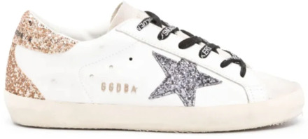 Superstar Sneakers met Glitterdetail Golden Goose , White , Dames - 36 Eu,37 Eu,40 Eu,34 Eu,39 Eu,38 Eu,35 EU