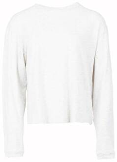 Superzachte top Ypawood  licht grijs - M/L,