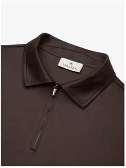 Supima polo zip polos 1049 Bruin - M