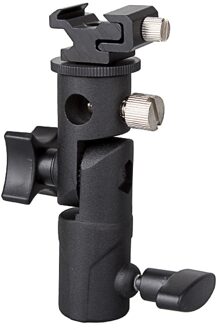 Supon Speedlite Flash Houder Shoe Bracket w/paraplu Gat + Schroef Adapter E Type Metal Black