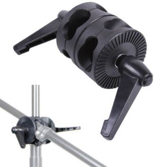 Supon Swivel Dual Head Grip Houder Beugel voor Photo Studio Boom Reflector Arm Ondersteuning