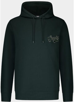 Supply & co. sweater holden hoody sco25312ho70/318 seaweed Groen - XL