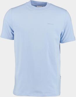 Supply & co. t-shirt korte mouw lungo tee with chestlogo 24108lu16/210 light blue Blauw - XXL