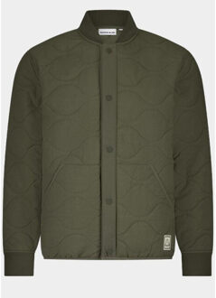Supply & co. winterjack pearson quilted outdoor jacke sco25301pe32/368 army - maat M Groen