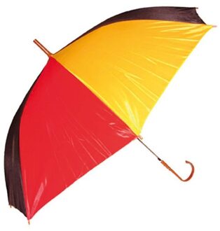Supporters Paraplu - in kleuren rood/geel/zwart - voor landen Belgie / Duitsland