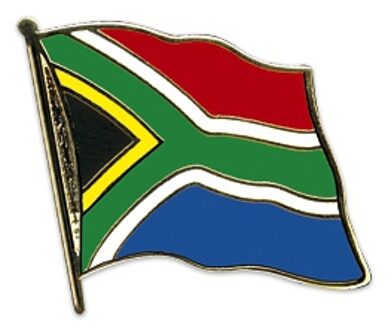 Supporters Pin speldje broche Vlag Zuid Afrika