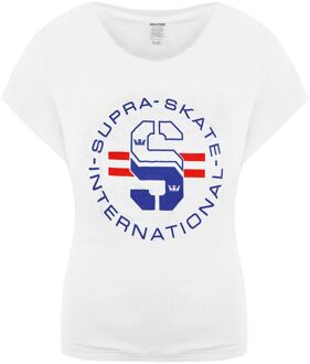 Supra Korte Mouw Ronde Hals Wit Heren Skate T-shirt 192233 166 - maat