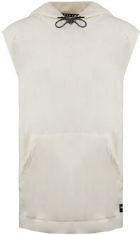 Supra Logo Mouwloze Pullover Crème Heren Katoenen Hoodie 102171 036 - maat M