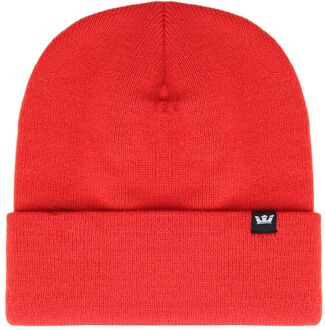Supra Logo Rood Effen Gebreide Unisex Kroon muts C