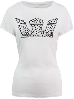 Supra White Crown Korte Mouw Wit Crew Neck Dames T-shirt 192232 163