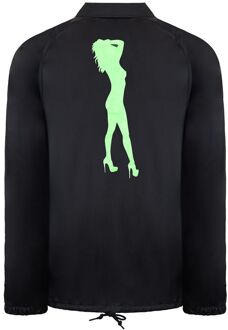 Supra x Heidi Klum Cochs Lange Mouw Button Up Zwart Herenjas 101900 008 - XL