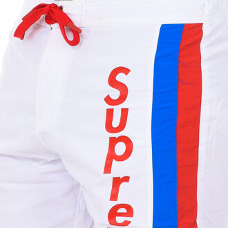 Supreme Heren boxer badpak halflang CM-30058-BP - maat S Wit