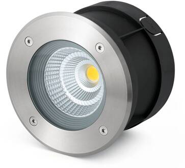Suria-12 - LED grondspot inbouwlamp, IP67 mat nikkel