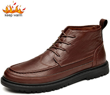 SUROM Winter Ware Laarzen Mannen Lederen S2957N bruin / 42