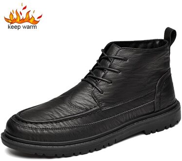 SUROM Winter Ware Laarzen Mannen Lederen S2957N zwart / 43