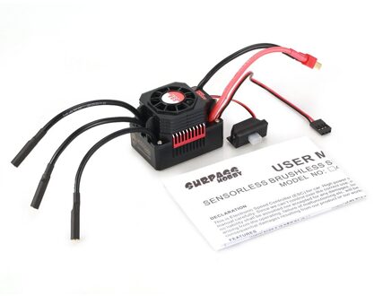 Surpasshobby Kk 60A Waterdichte Sensorless Brushless Speed Controler 2-3S Esc Voor 1:10 Rc Model Auto Onderdelen