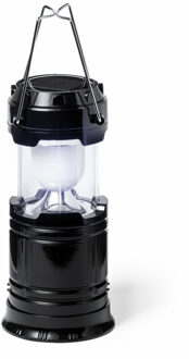 Survival powerbank met lamp - zonne-energie - oplaadbaar - zwart - preppen