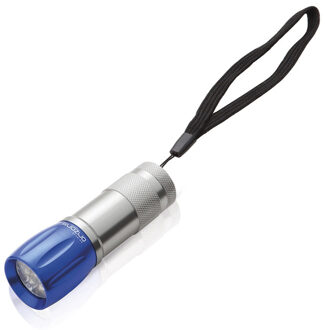 Survival zaklamp LED - blauw - compact - preppen/outdoor/kamperen