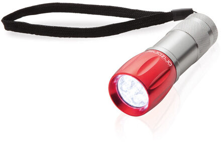 Survival zaklamp LED - rood - compact - preppen/outdoor/kamperen