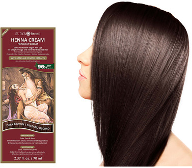 Surya Brasil Henna Haarverf Cream Dark Brown 70ml