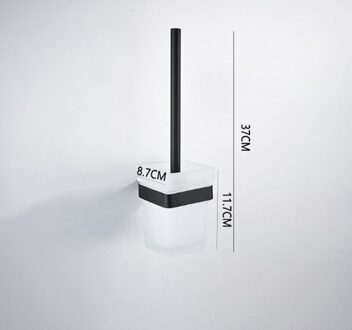 SUS 304 Black Bathroom Hardware Set Stainless Steel Towel Rack Series Paper Holder Robe Hook Toilet Brush Holder Toilet brush houder