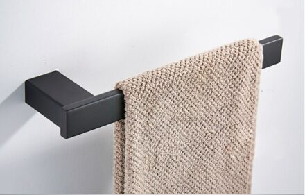 SUS 304 Black Bathroom Hardware Set Stainless Steel Towel Rack Series Paper Holder Robe Hook Toilet Brush Holder Towel hook