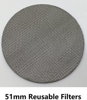 SUS304 Bodemloze-Filterhouder Filterhouder 60mm15-20bar Voor Espresso Koffiezetapparaat Onderdelen Innerlijke 51Mm Filterhouder Licht Geel