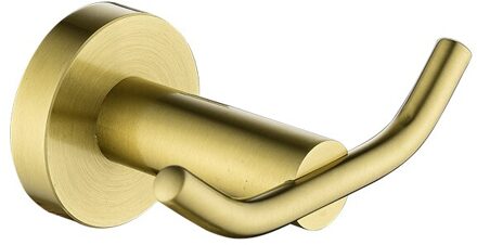 SUS304 Geborsteld Goud Badkamer Hardware Set Handdoek Ring Toiletrolhouder Dubbele Robehaak Rvs Gold Kleur Gratis Shippi Robe Hook