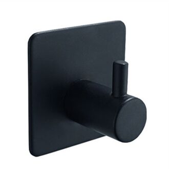 SUS304 Gewaad Haak Muur Haak Handdoek Haak Voor Badkamer Rvs Kapstok Roestvrij Haak Hanger Voor Keuken Hardware zwart 2stk