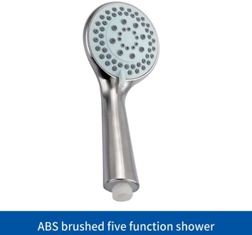 SUS304 Rvs Verstelbare Douche Slide Bar Hand Hold Douche Rail Slide Bar Set Met SUS304 Douche & Slang Geborsteld nikkel ABS douche