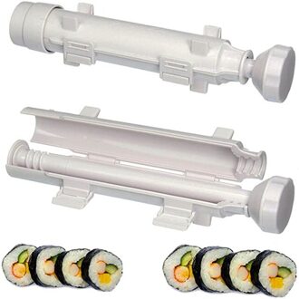 Sushi Maker Apparatuur Kit Japanse Rijst Bal Roll Mold Bazooka Multifunctionele Mould Maken Sushi Gereedschap Keuken Gadgets Zwart 1stk ronde