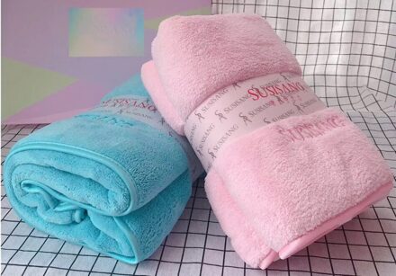 Susisang Vrouwen En Kinderen Kationische Streep Bad Handdoeken, Super Zacht, Ultra-Absorberende, 2 Stuk Badhanddoek Set, Geweldig Voor Zwemmen Candy