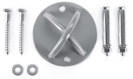 Suspension Trainer Muur En Plafond Mount Zware Anker Beugel Voor Swing Super Dragende Dansen Ring Swing vaste Gesp Zilver