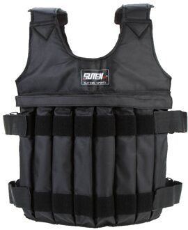 Suteng 20Kg Laden Gewogen Vest Verstelbare Gewicht Jacket Oefening Boksen Training Vest Onzichtbare Zand Beschermen Kleding