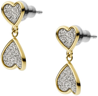 Sutton oorstekers met hanger JF03939710 Goud - 1 maat