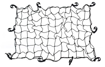 SUV Auto Truck Trailer Cargo Auto Imperiaal Mand Organizer Netto Autodak Bag Multifunctionele Elastische Mesh Bagage Touw cover 120X80cm zwart