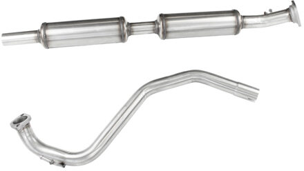 Suzuki 100% RVS Dubbele Middendemper passend voor Suzuki 1.4 Sport (140pk) 2018- IXTCSWIS02