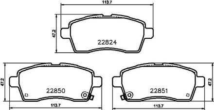 Suzuki Brake Pad Set, Disc Brake 8db 8DB355039171
