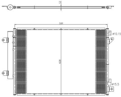 Suzuki Condensor, airconditioning 350472