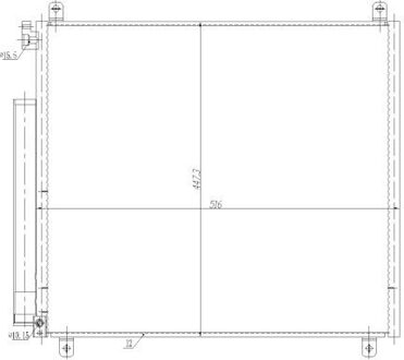 Suzuki Condensor, airconditioning 350497