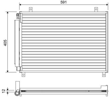 Suzuki Condensor, airconditioning 822656