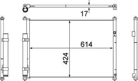 Suzuki Condensor, airconditioning AC490000S