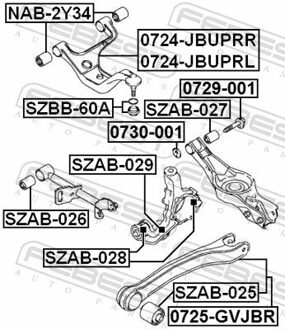 Suzuki Draagarmrubber SZAB026