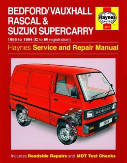 Suzuki Haynes Werkplaatshandboek Bedford/Vauxhall Rascal & Suzuki Supercarry (86 - Oct 94) C to M 3015